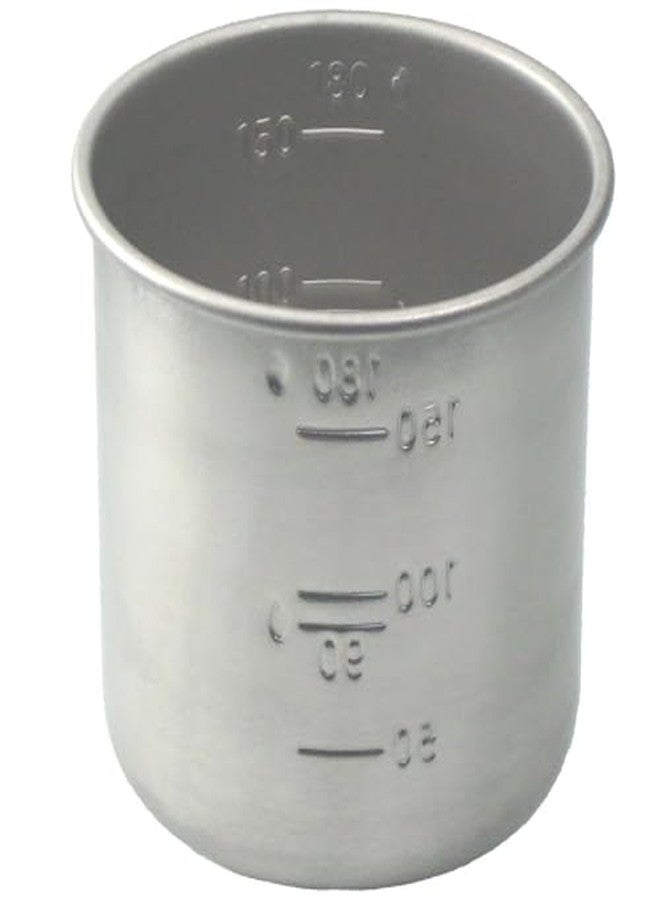 Daiso Japanese Rice Measuring Cup(180cc = 1 Gou Cup) Stainless Steel - Image 1
