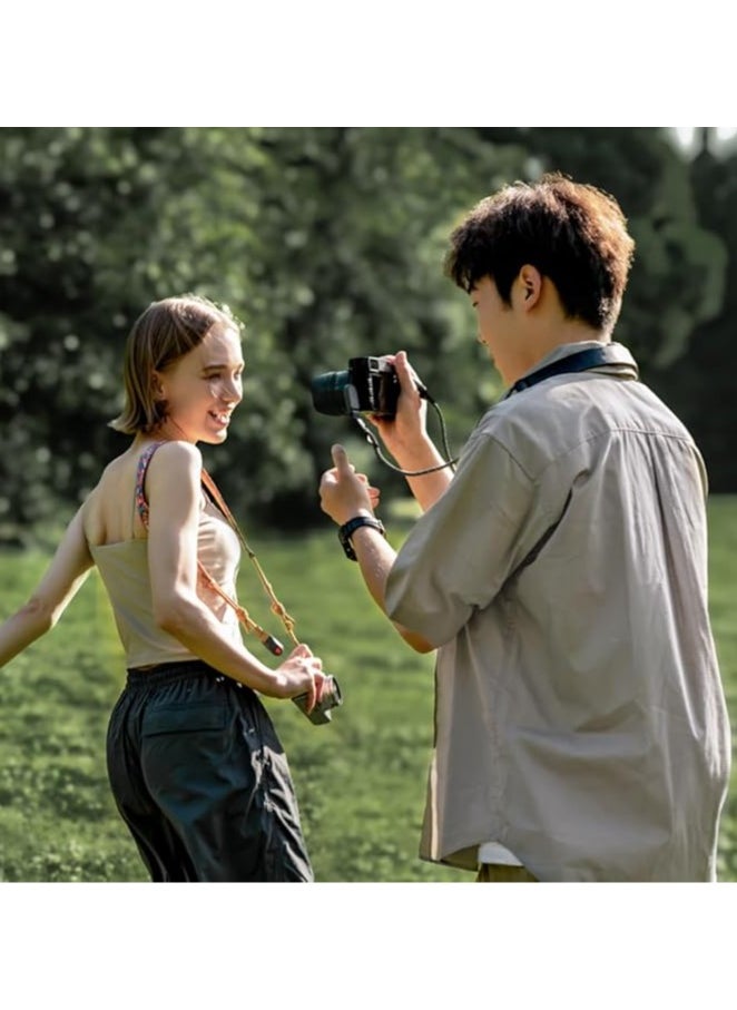 بجي تك حزام كتف للكاميرا من Pgytech لكاميرا DSLR والكاميرا بدون مرآة، حزام كتف قابل للتعديل، برتقالي نابض بالحياة، 39-55 بوصة  - Image 2