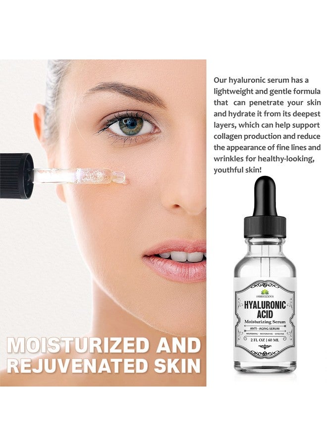 HERBALICIOUS Hyaluronic Acid Hydrating Serum With Organic Ha Dark Spot Remover For Face And Acne Spot Treatment Antiaging Serum For Fine Lines Wrinkles (2Oz) - Image 5