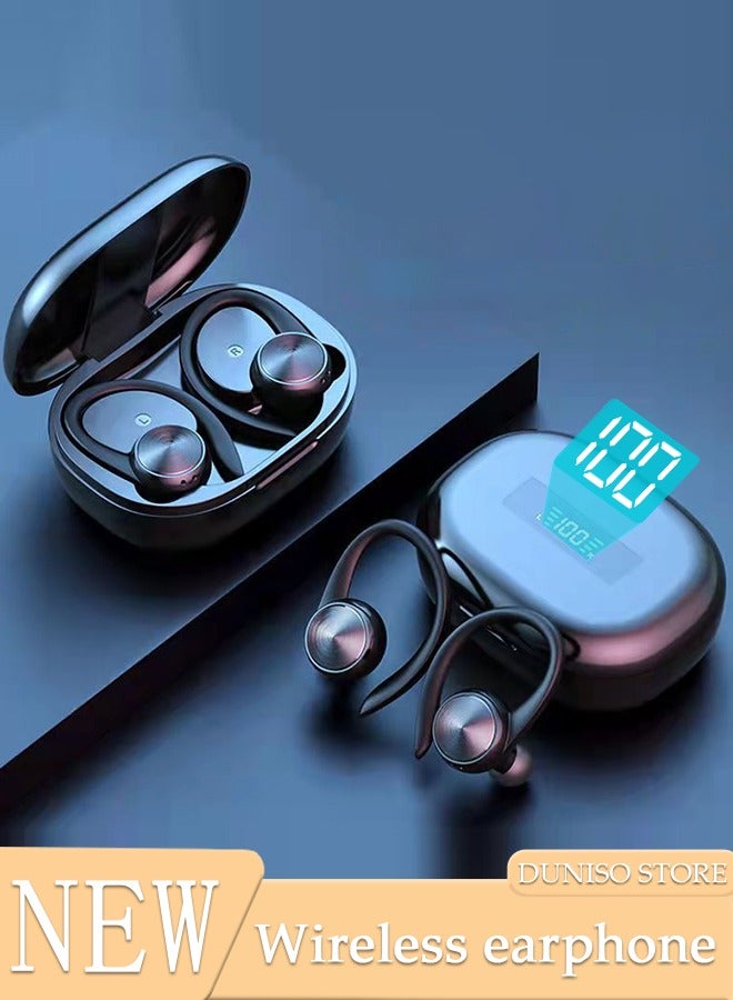 DUNISO Wireless Earbuds Bluetooth 5.0 Headphones Wireless Charging Case Sports Ear Buds Touch Control LED Power Display Built-in Mic Headset Waterproof Earphones in-Ear for IOS and Android  - Image 1