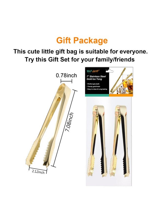 دبليو اي اف جي اي ام اف ملقط ثلج WAFJAMF لدلو الثلج، ملقط تقديم 7 بوصة، ملقط بار، فولاذ مقاوم للصدأ 304، مطلي - لمطبخ البار والمطعم (عبوة من قطعتين) - Image 5