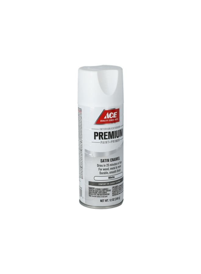 ACE Premium Satin Enamel Spray Paint White 12oz - Image 4