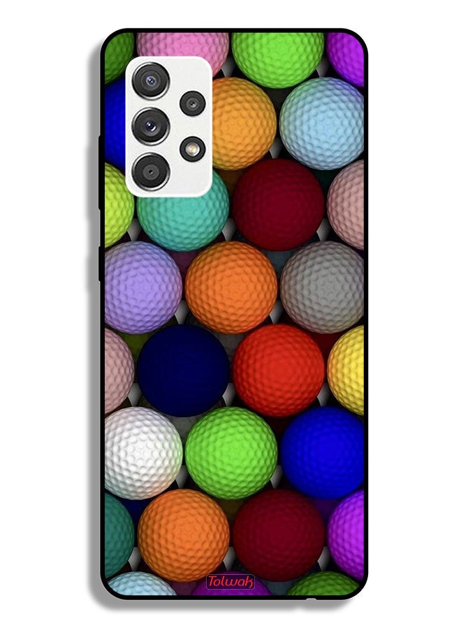 Tolwak Samsung Galaxy A32 5G Protective Case Cover Balls Abstract Art - Image 1