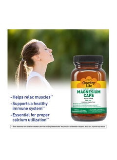 Country Life Targetmins Magnesium With Silica 300Mg 60 Vegan Capsules Certified Gluten Free Certified Vegan  - Image 5