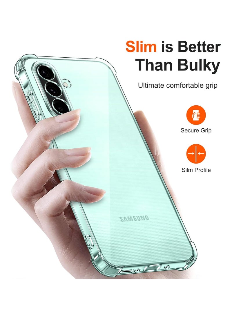 Shockproof Transparent Case Compatible with Samsung Galaxy S25 Plus