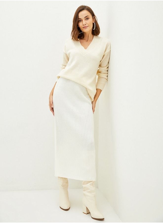 LC WAIKIKI - Elastic Waist Straight Women Knitwear Skirt - Image 1