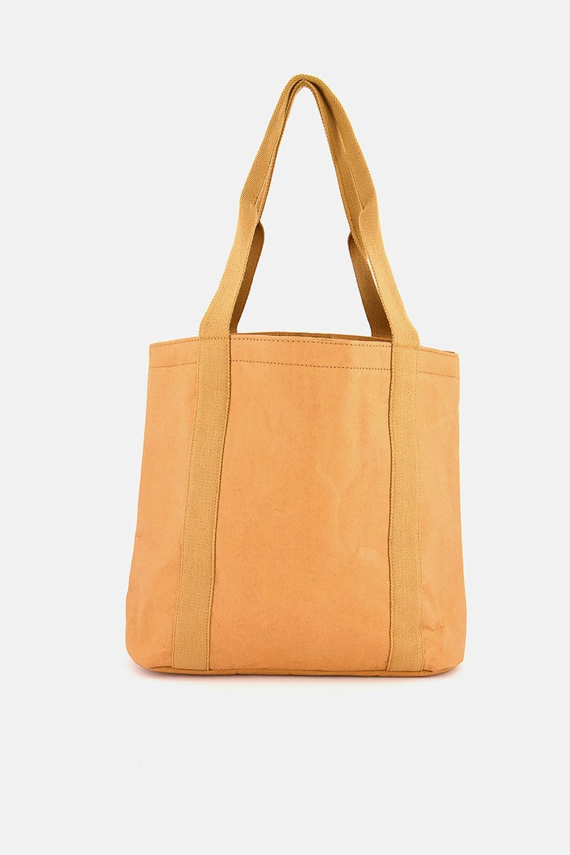 Tchibo حقيبة تسوق ورقية للنساء 40 ل x 27 ح x 15 ع سم، بني - Image 3