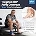 Hilph Ankle Ice Pack Wrap for Swelling Reusable Gel Cold Pack for Ankle Sprained Hot Cold Compress for Surgery Recovery Plantar Fasciitis Foot Pain Relief Swelling Achilles Tendonitis Blue - Image 4