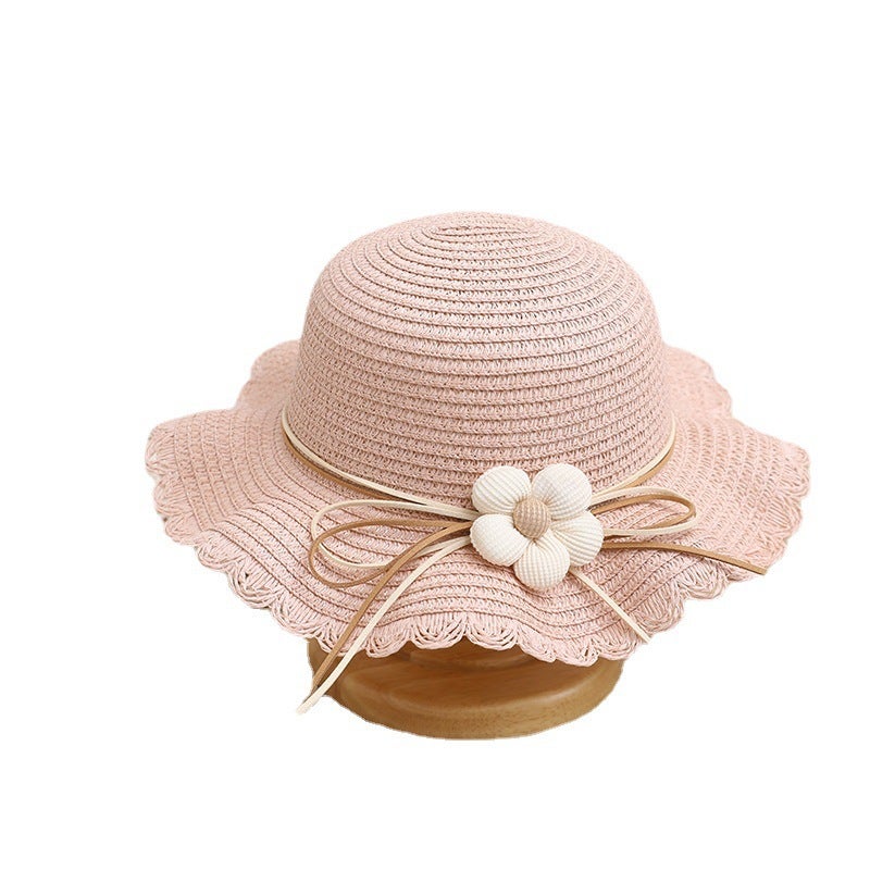 Kids Straw Sun Hat with Wide Brim - Image 5