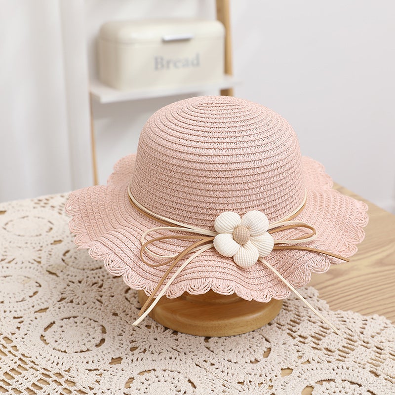 Kids Straw Sun Hat with Wide Brim - Image 3
