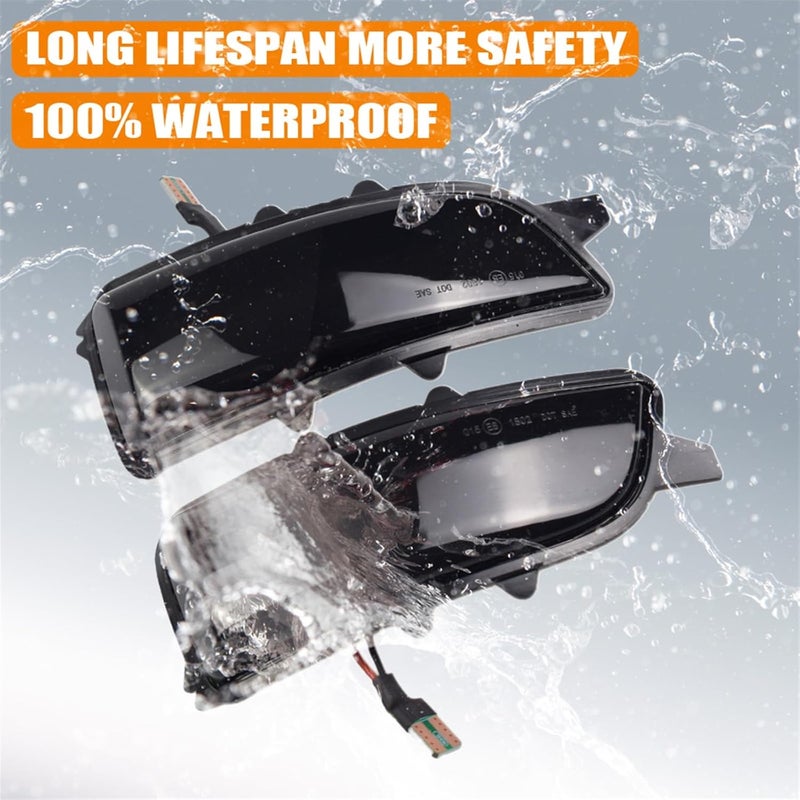 QASULER Dynamic Turn Signal Light for Volvo S80 - Image 3