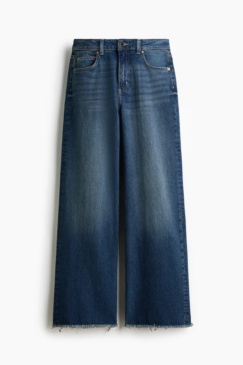 H&M  Wide High Jeans for Women | Best Price UAE