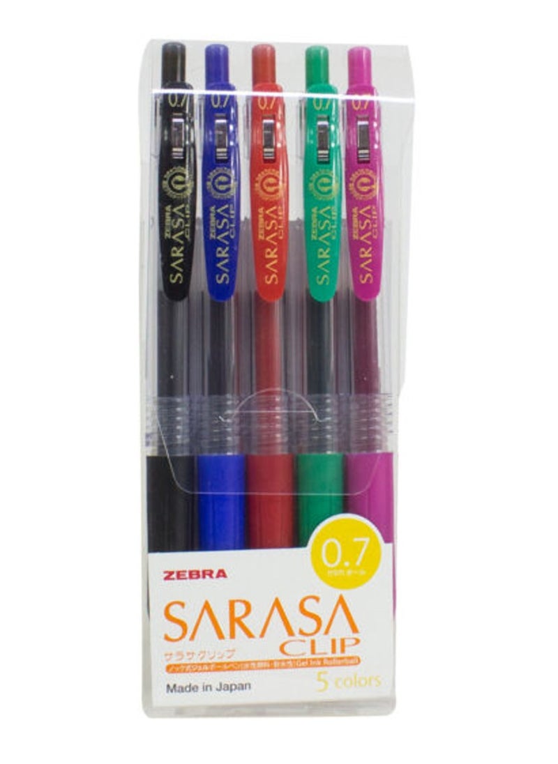 ZEBRA 5 Piece Gel Ink Pen Set Multicolour  - Image 1