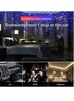 Y&D USB Star Projection Night Light with Auto Rotating Sound Activated Strobe Adjustable Romantic Violet Interior Car Lights Roof Decoration for Car, Ceiling, Bedroom, Party  - Image 5