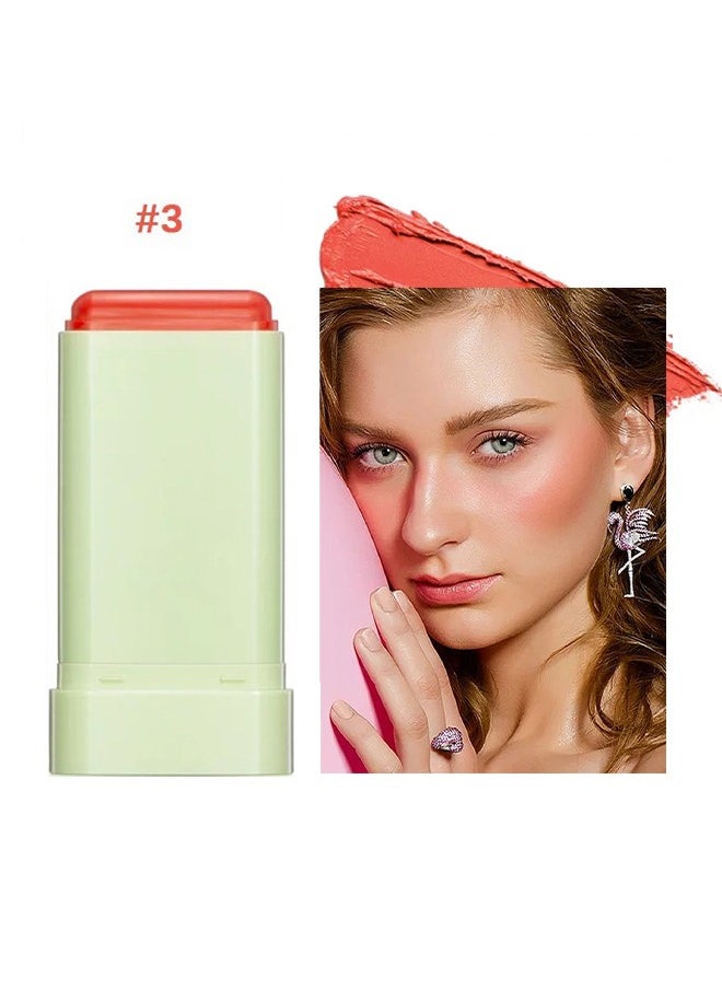Misiou Beauty Blush The Moiseture Stick,Waterproof Makeup, Multi-effect 3-in-1 Eyeshadow Lipstick Blush, Must-have To Enhance Your Temperament(#02)  - Image 2