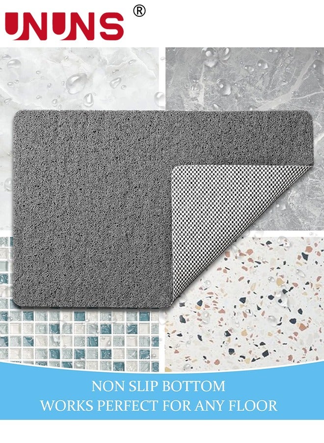 UNUNS Non-Slip Bathtub Mat,32x20inch Shower Mats For Bath Tub,PVC Loofah Bathroom Mats For Wet Areas,Quick Drying - Image 2