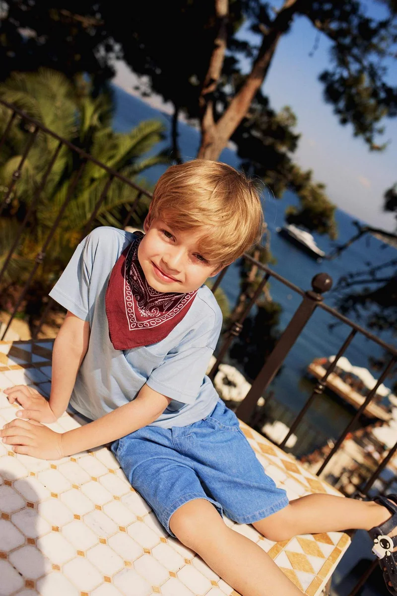 ديفاكتو Baby Boy Regular Fit Crew Neck T-Shirt