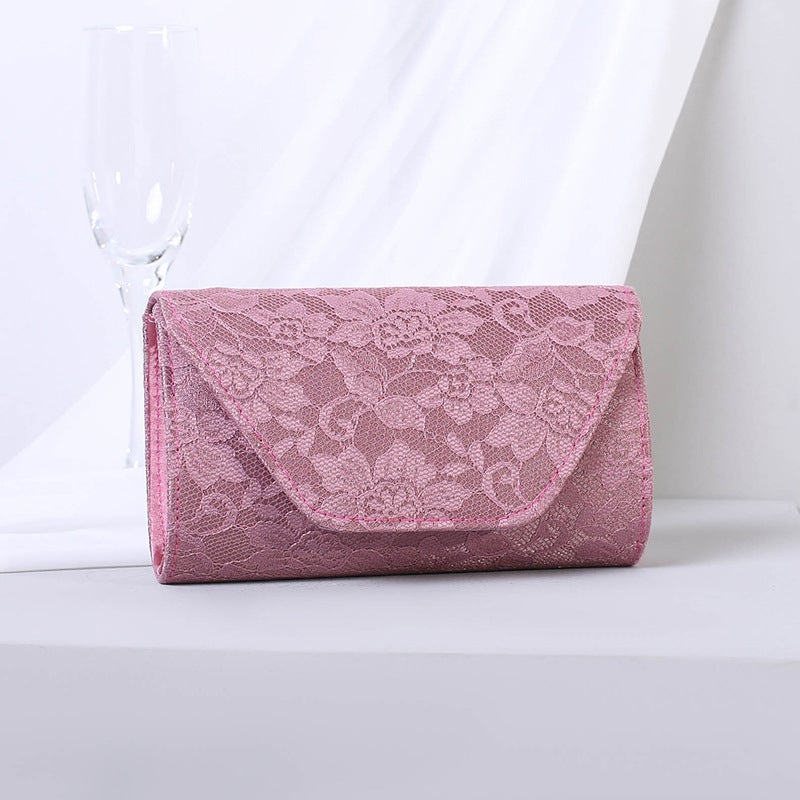 New Dinner Bags, Retro Women'S Full Lace Banquet Bags, Clutch Bags, Dress Shoulder Bags, Evening Bags - Image 1