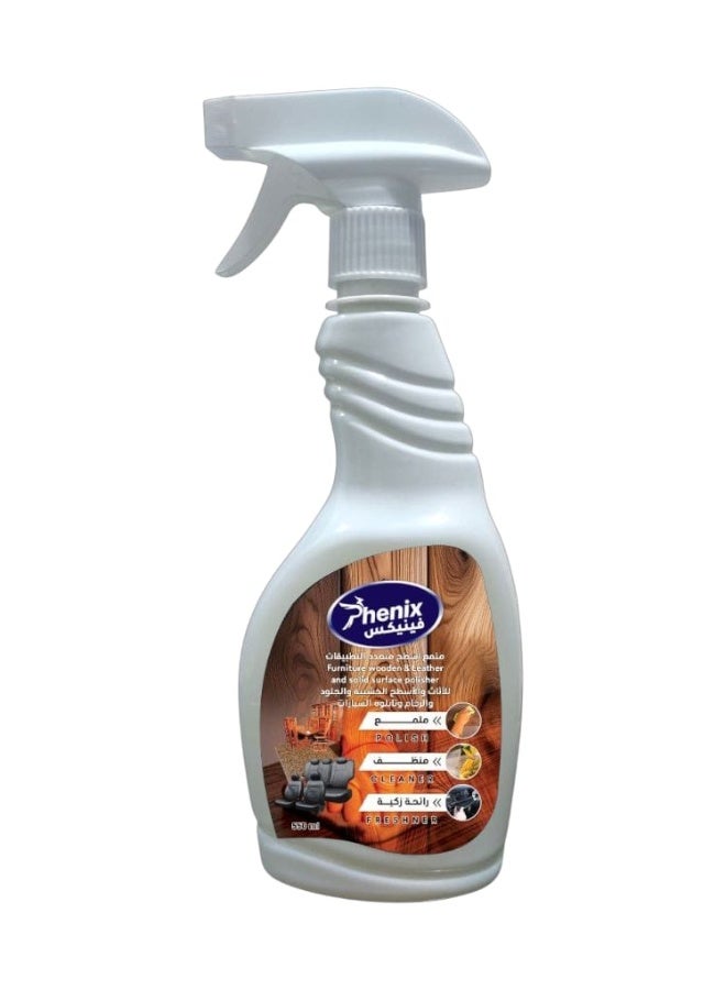 Phenix Wooden Furniture & Leather and solid surface polisher , 550 ml - Image 2
