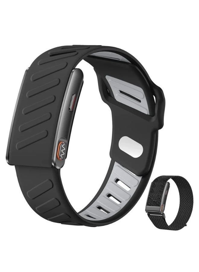 BlueFire 2026 Premium Smart Health Bracelet | Screenless ECG & Heart Rate Monitor, 24/7 Sleep Tracker, Blood Oxygen & Body Composition Analyzer, 120+ Sports Modes, IP68 Waterproof Fitness Band with 2 Straps for Android iOS - Image 1