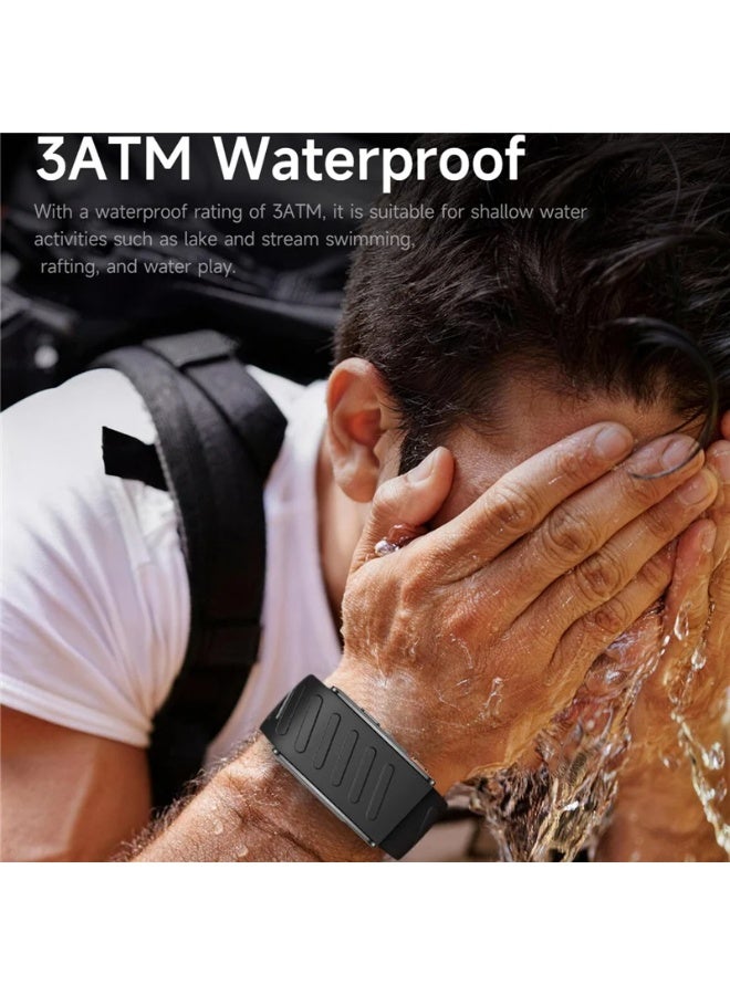 BlueFire 2026 Premium Smart Health Bracelet | Screenless ECG & Heart Rate Monitor, 24/7 Sleep Tracker, Blood Oxygen & Body Composition Analyzer, 120+ Sports Modes, IP68 Waterproof Fitness Band with 2 Straps for Android iOS - Image 5