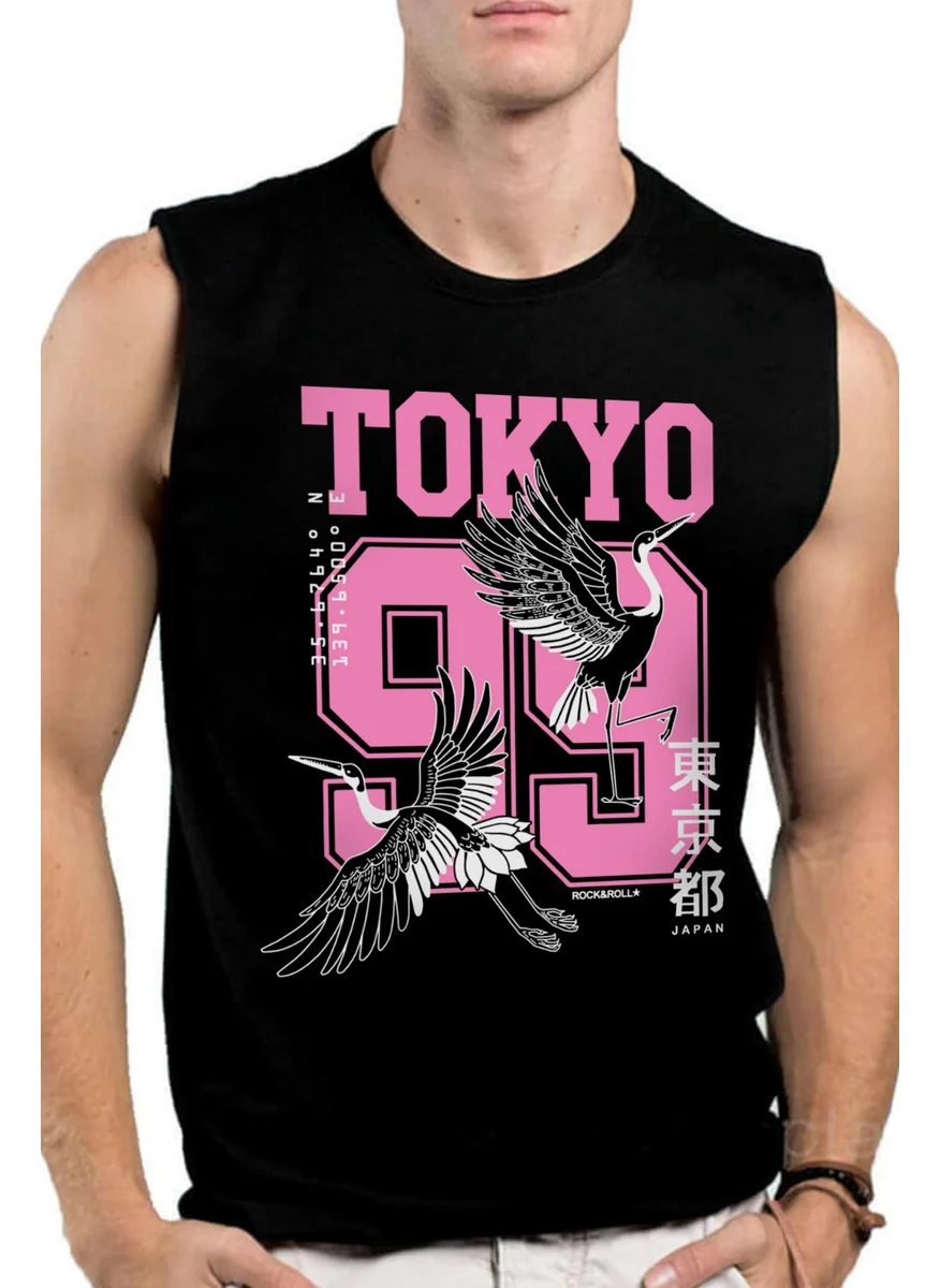 Rock&Roll Tokyo 99 Black Men's Cut Sleeve / Sleeveless T-Shirt
