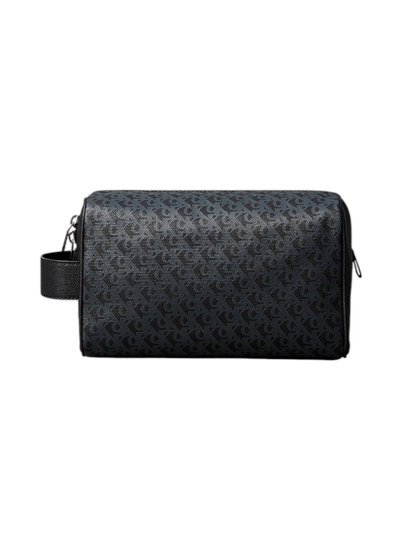 Calvin Klein Jeans - Men's Sculpted Washbag/ Toiletery Bag - Faux Leather, Black - Image 1