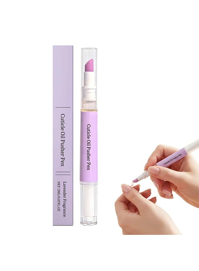 SAM SUGAR Cuticle Oil Pusher Pen, Ceramic Cuticle Oil Cuticle Pusher 2 in 1 Nail Care pen for Dry Damaged Nails,2ml - Image 1