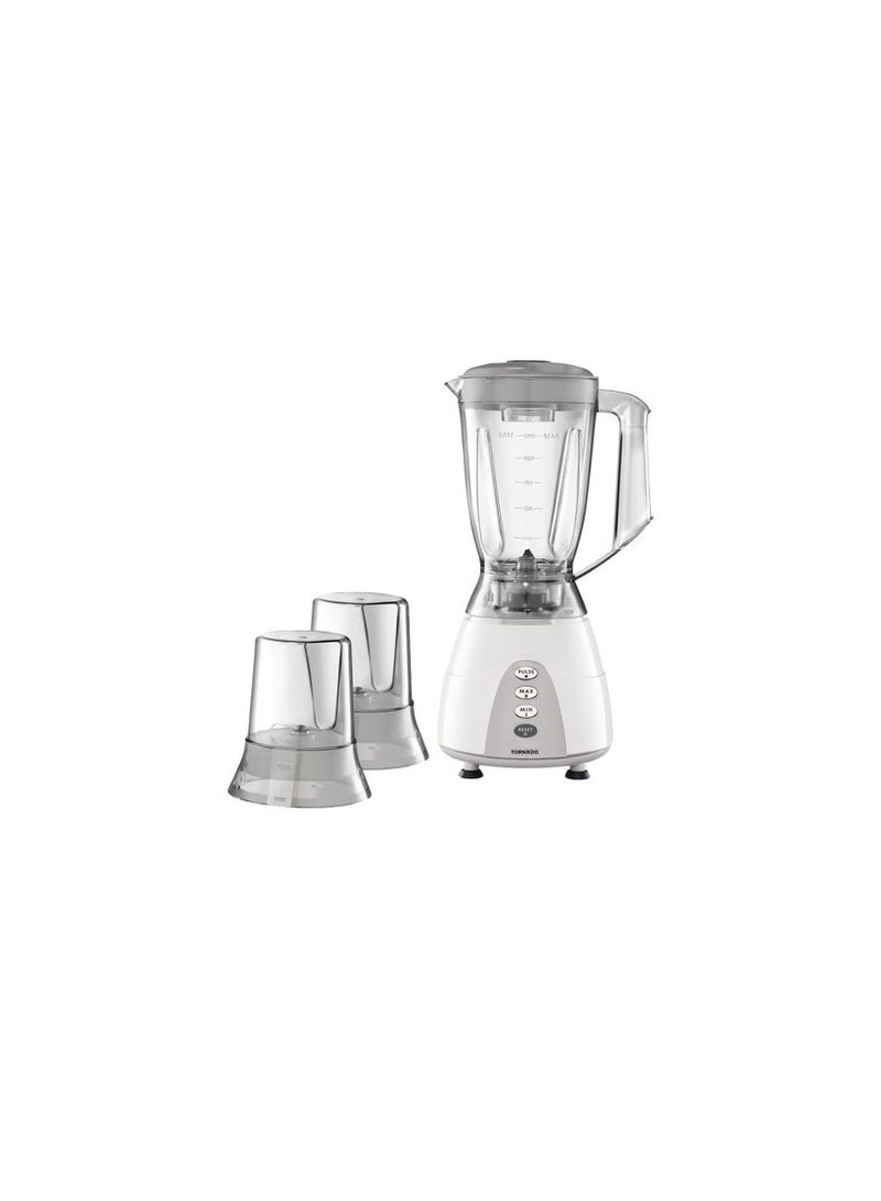 TORNADO Electric Blender 500 Watt, 1.5 Liter, 2 Mills, Gray MX5200/2-GRAY