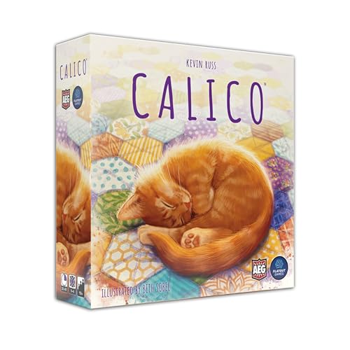 AEG  Flatout Games  Calico  Award Winning Board Game for the Whole Family  From the Creators of Cascadia  Easy to Learn  Quick to Play  Make Quilts and Attract Cats  Ages 10 and up - Image 1