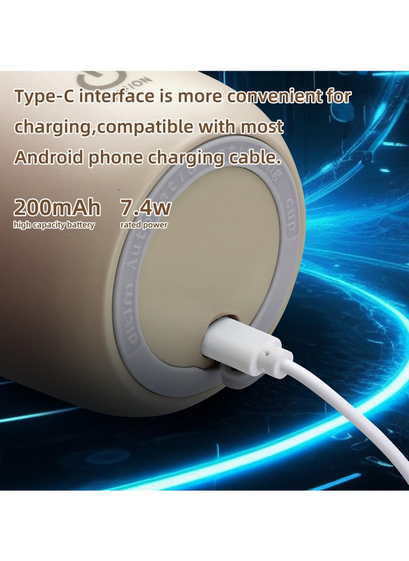 XiuWoo Portable Auto Stirring Cup, Rechargeable Automatic Magnetic Self Stirring Coffee Mug, Electric High-Speed Mixing Cup,316 Stainless Steel Interior, for Coffee Milk Protein Powder at Home Office Travel  - Image 3
