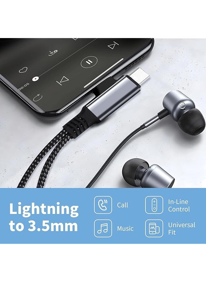 erorex - 2 In 1 Lightning & Usb C To 3.5Mm Headphone Adapter Compatible With Galaxy S22 S21 Ultra Ipad Pro Pixel Iphone 14 13 12 11 - Image 1