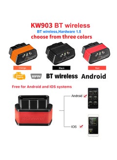 KW903 BT 5.0 Wireless OBD-II Car Auto Diagnostic Scan Tools Car Detector Tester Scanner for IOS Android System