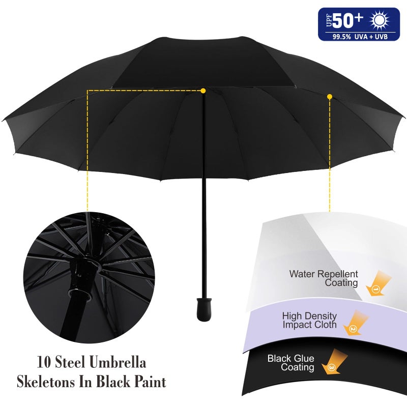 XLINGZA UPF 50+ Beach Umbrella with Adjustable Universal Clamp - Image 4