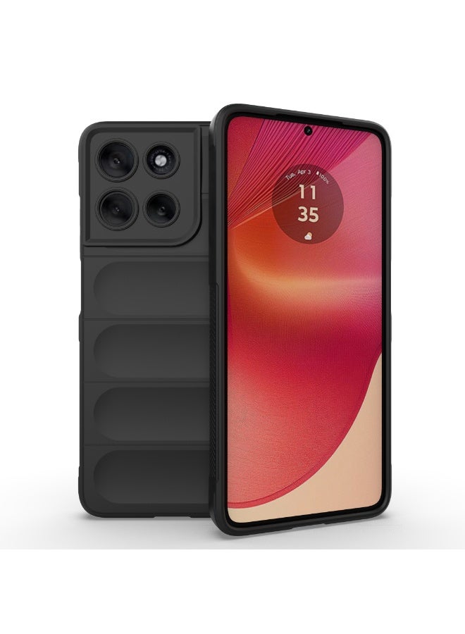 Case For Motorola Moto G56 5G  , - Shockproof Brushed Protection Cover - Heavy Duty Case With Ultra Protection For Camera Slip-Resistant - Black - Image 1