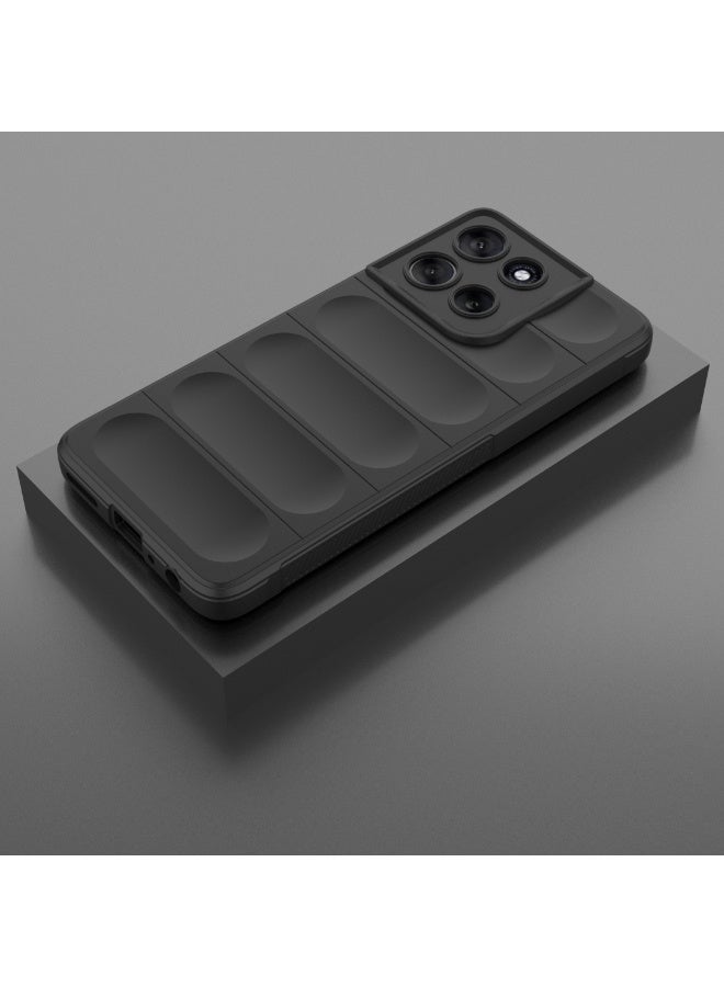 Case For Motorola Moto G56 5G  , - Shockproof Brushed Protection Cover - Heavy Duty Case With Ultra Protection For Camera Slip-Resistant - Black - Image 2