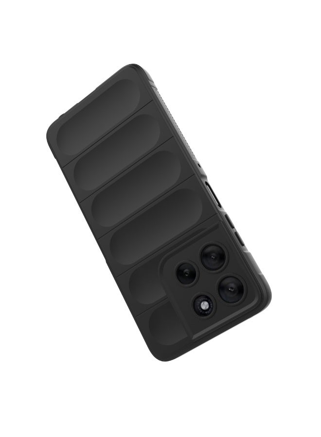 Case For Motorola Moto G56 5G  , - Shockproof Brushed Protection Cover - Heavy Duty Case With Ultra Protection For Camera Slip-Resistant - Black - Image 4