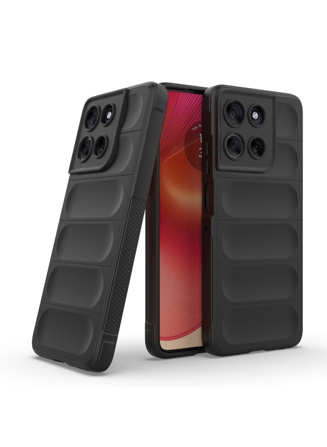 Case For Motorola Moto G56 5G  , - Shockproof Brushed Protection Cover - Heavy Duty Case With Ultra Protection For Camera Slip-Resistant - Black - Image 5