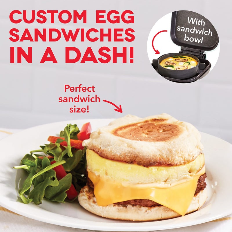 DASH Deluxe Sous Vide Style Egg Bite Maker with Silicone Molds for Breakfast Sandwiches, Healthy Snacks or Desserts, Keto & Paleo Friendly, (1 large, 4 mini) - Red - Image 4