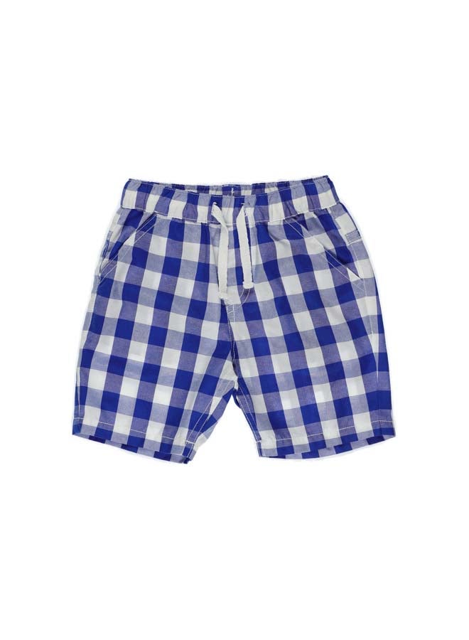 Panco HAVE SOME FUN Checkered Shorts with Elastic Waist  - Image 1