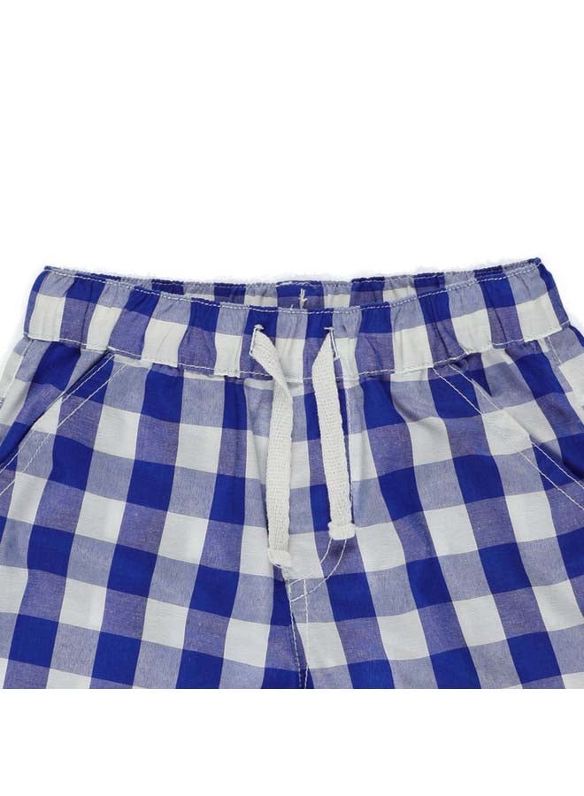 Panco HAVE SOME FUN Checkered Shorts with Elastic Waist  - Image 4