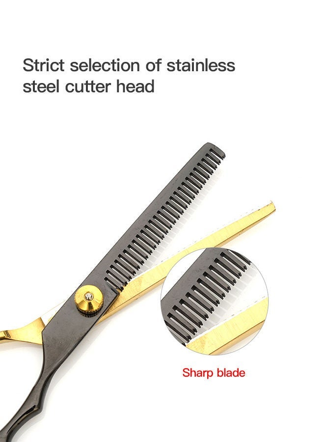 شاربدو طقم قص شعر , طقم قص شعر احترافي , طقم قص شعر مخفف مع مقص شعر , مقص شعر مختلط صالون للرجال والنساء - Image 3