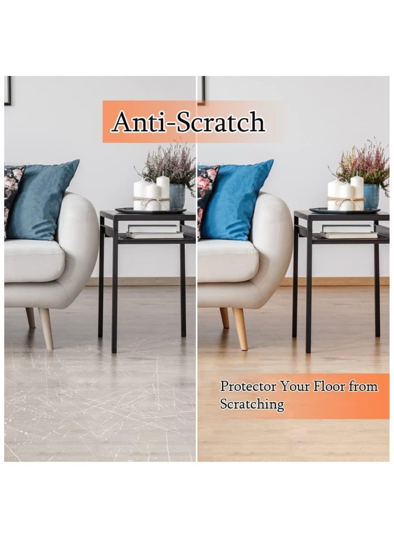 Furniture Feet Pads 48Pcs, Quiet Non-Slip Rubber Furniture Pads, Wood Floor Protector Pads, Self Adhesive Anti Slip Furniture Chair Leg Pads Anti Scratch Thickened Multifunctional Table Foot Pad - Image 5