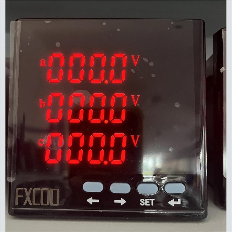 عداد لوحة رقمية متعددة الوظائف 96x96 مم، أميتر ثلاثي الطور بشاشة LED، مقياس جهد، RS485، Modbus RTU - Image 4