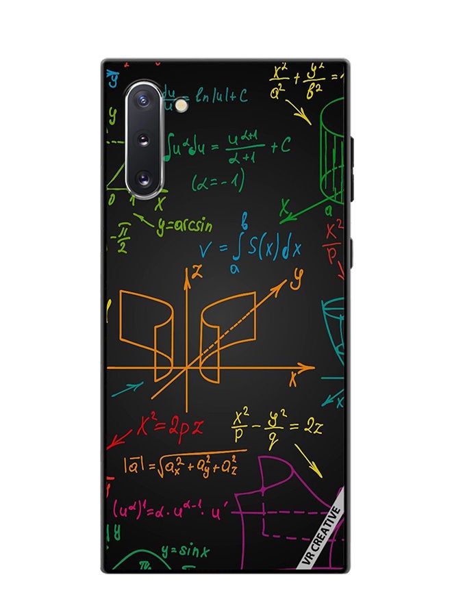 VR CREATIVE Protective Case Cover For Samsung Galaxy Note10 5G Math Design Multicolour - Image 1