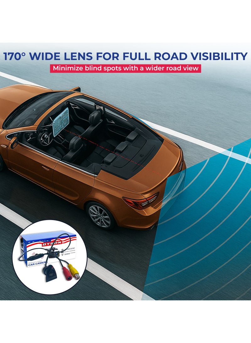 BYSON Dash Camera with 170° Wide Angle Fish-Eye Lens and CVBS Output - HD Recording, Night Vision, Loop Recording, Compact Design, Easy Installation, Reliable Road Monitoring - Image 3