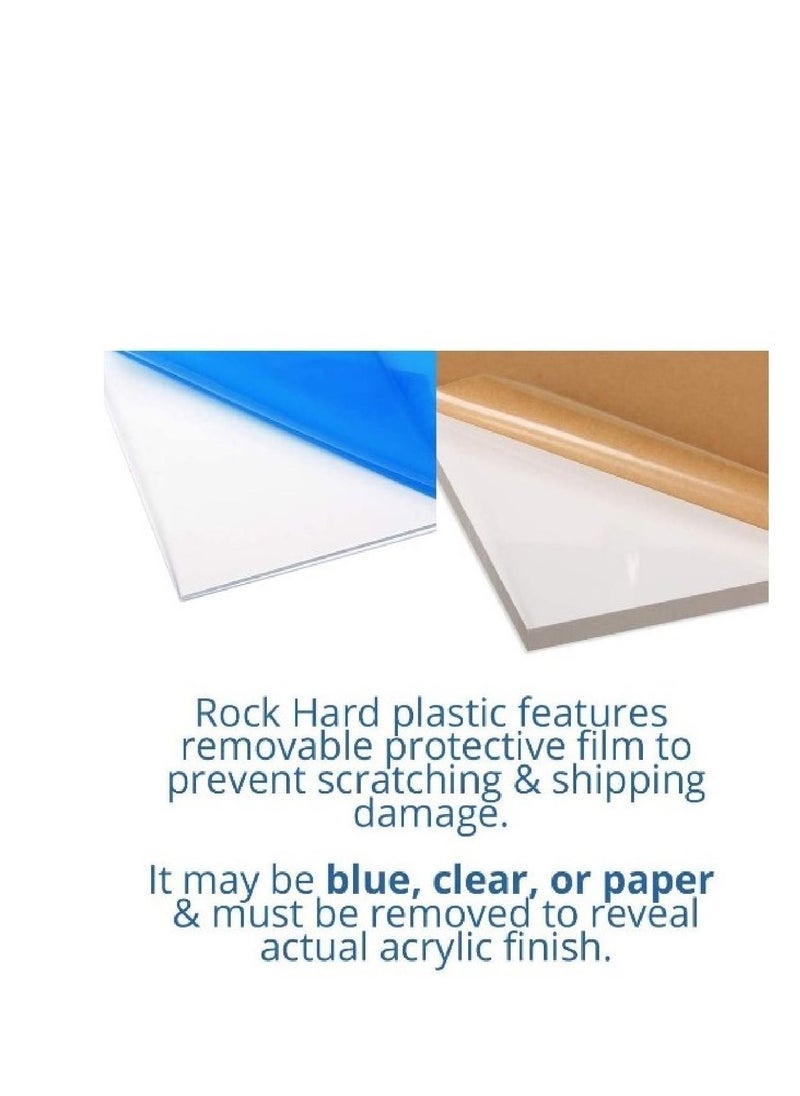 DLS - DLS White Acrylic Sheet (Pack of 2) 3mm 12" x 12". - Image 1