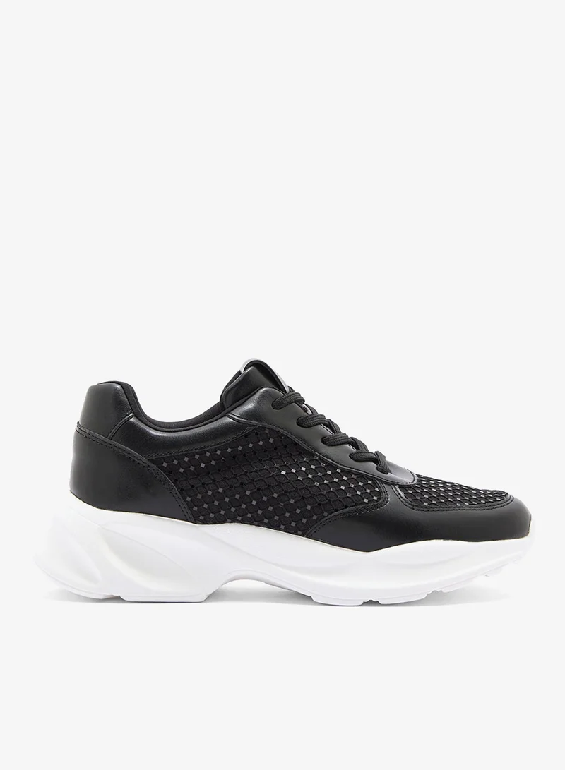 Ginger Chunky Mix Material Sneakers