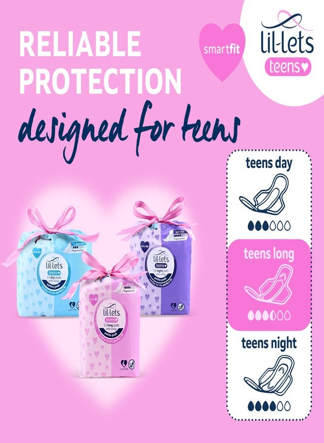 Lil-Lets Teens Long Pads, Petite Pads with Wings, 340 g, 60-Count - Image 4