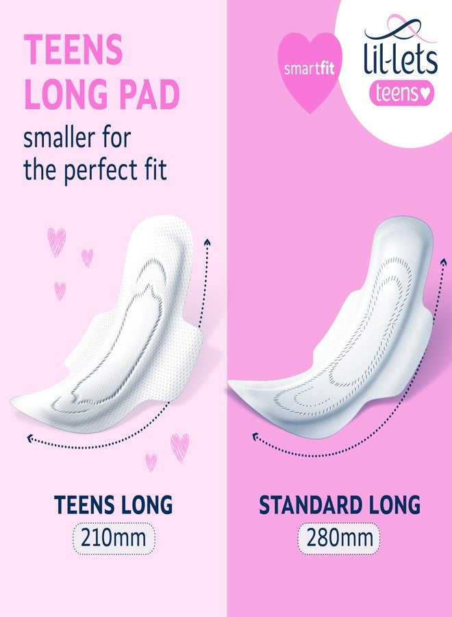 Lil-Lets Teens Long Pads, Petite Pads with Wings, 340 g, 60-Count - Image 3